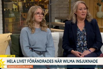 Wilma berättade om diabetes i TV4